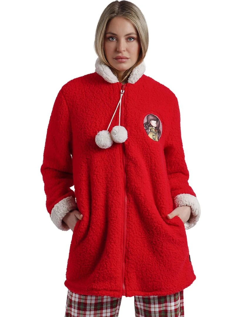 Veste d'intérieur Undone Santoro Rouge
