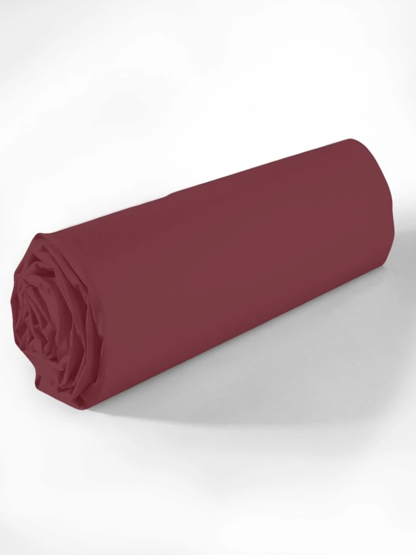 Drap housse coton uni Passion Rouge