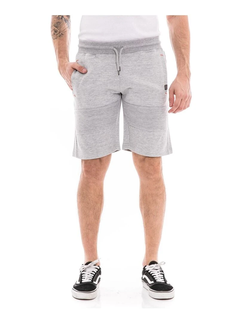 Bermuda molleton BANOON Gris chiné