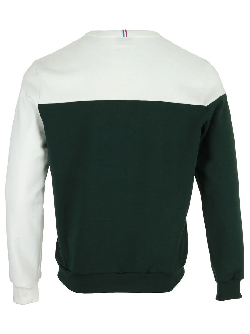 Sweat Le Coq Sportif Bat Hoody N°1 Blanc Vert
