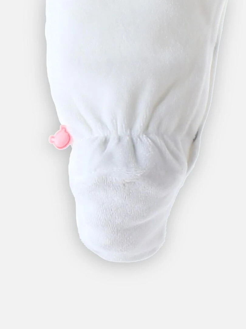 Pyjama 1 pièce Noël en velours    Noukie's   Blanc