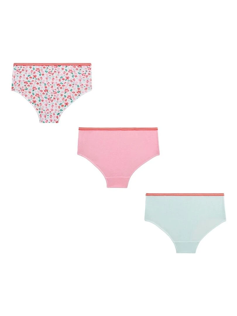 Lot de 3 culottes fille Tropical Flowers Multicolore