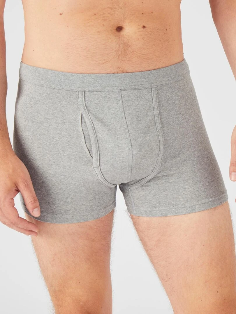 Lot de 2 boxers ouverts Damart Gris chiné