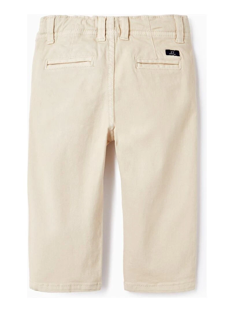 Pantalon Chino en Coton pour Bébé Garçon Beige clair
