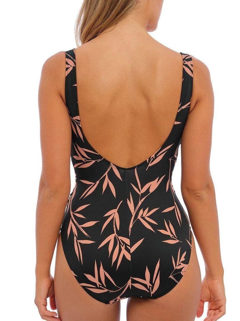 Maillot une pièce plongeant avec armatures Luna bay   Noir