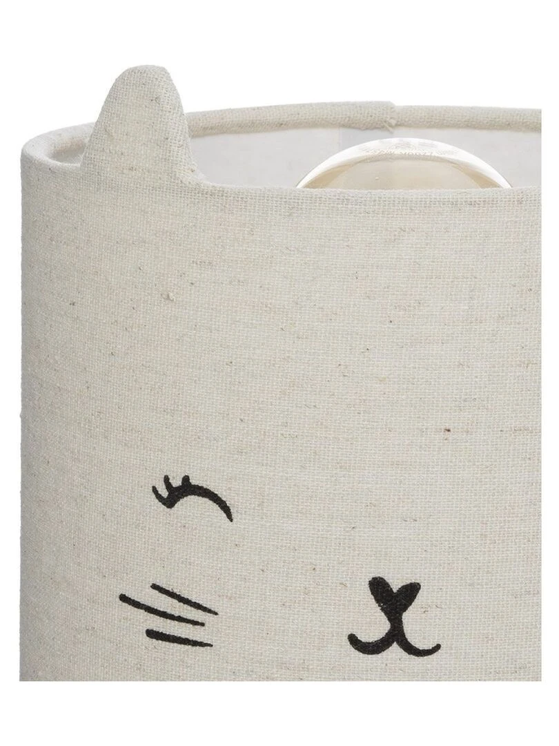 Lampe abat jour chat   Gris