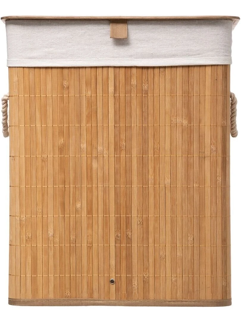 Panier à linge bambou naturel   Beige