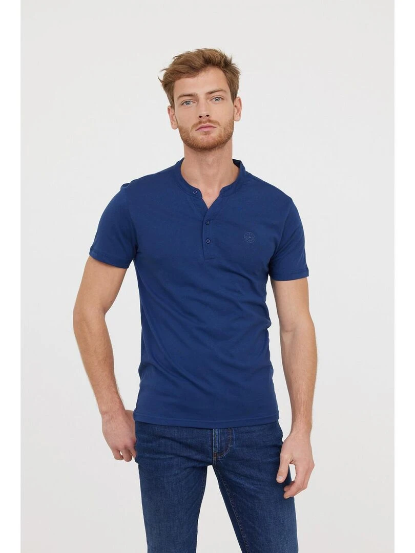Lee Cooper T Shirt manches courtes coton regular ASILO Bleu marine