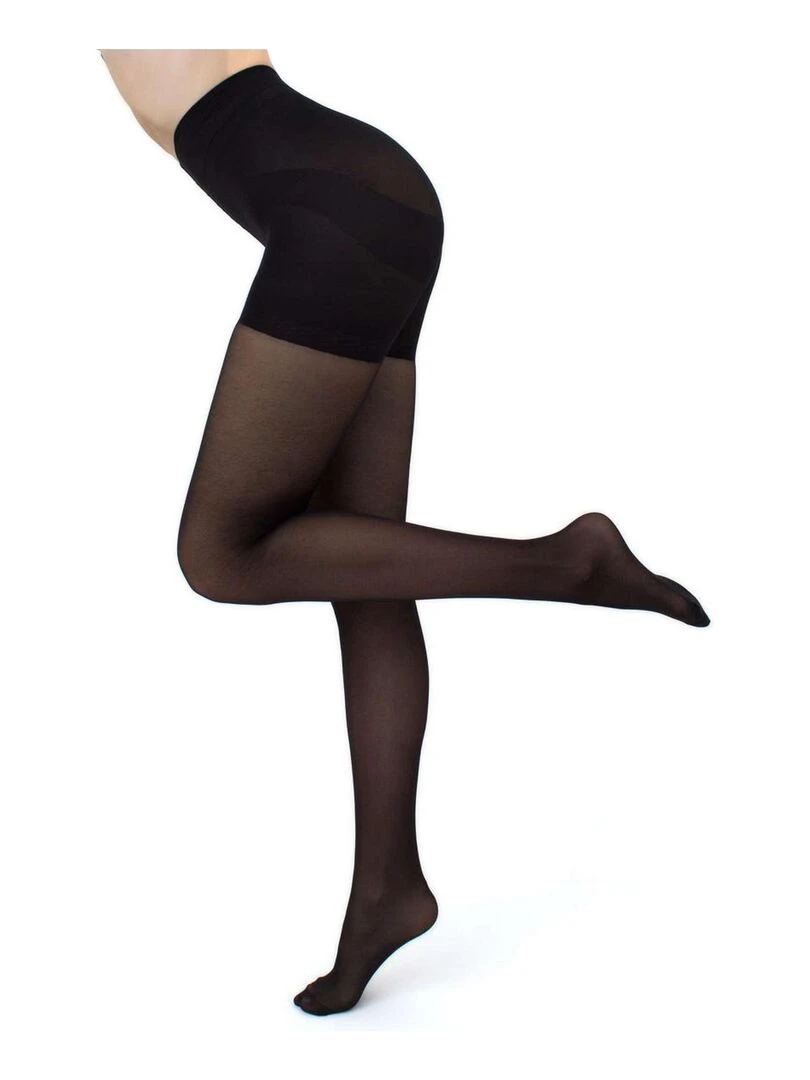 Giulia   Effect Up Collant 40den semi transparent avec effet Lift Up   Noir   M   Noir