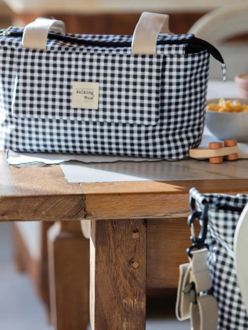 Organiseur de poussette I Love Vichy noir   Noir