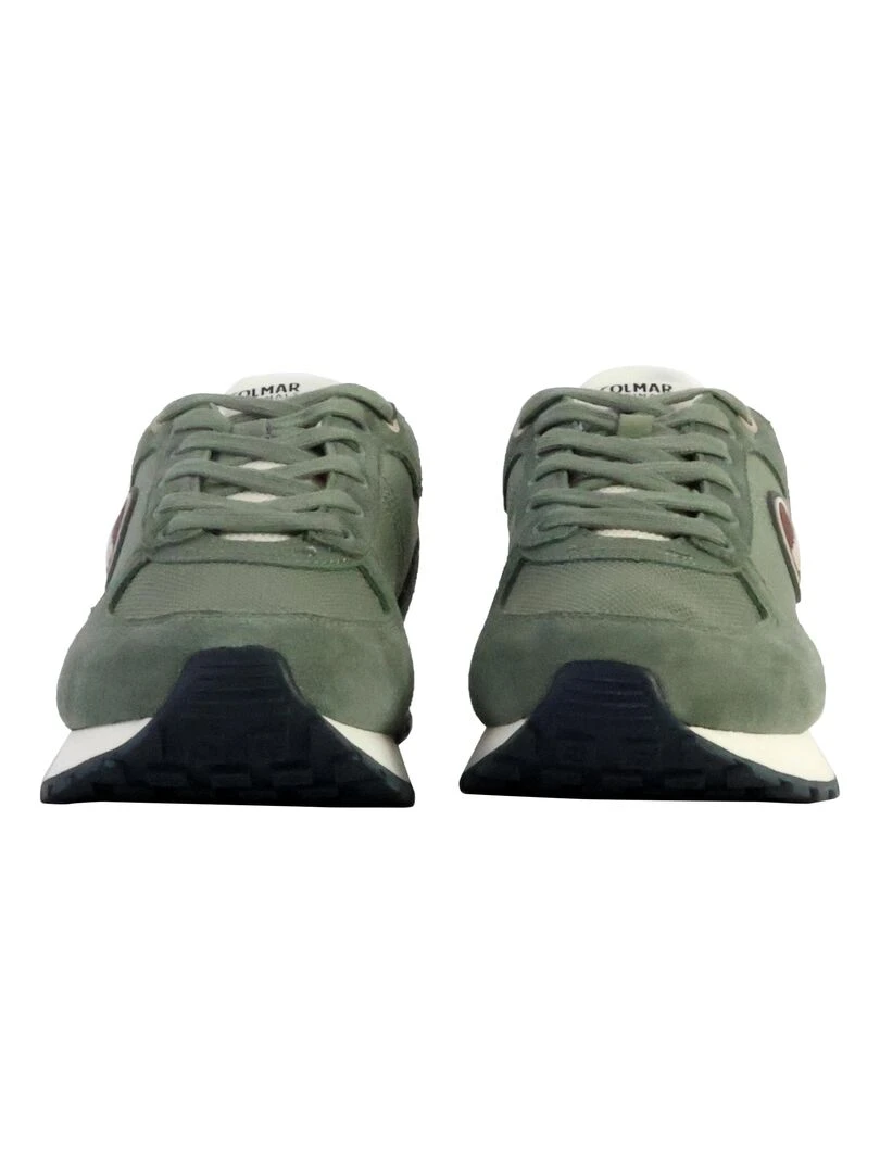 Basket Cuir Colmar Travis Authentic   Vert