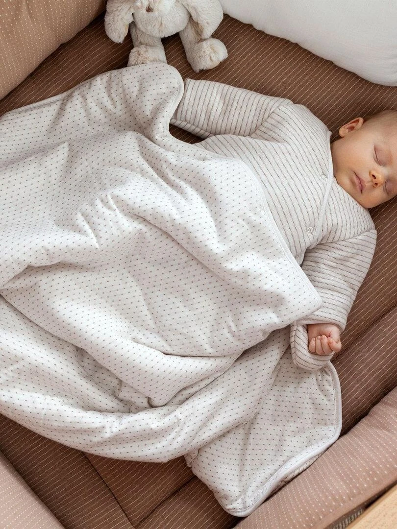 Bemini Couverture Pady twin jersey et twin jersey Beige grès