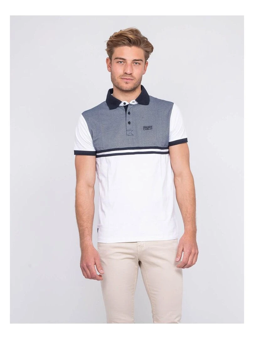 Polo pur coton PACKSON Blanc