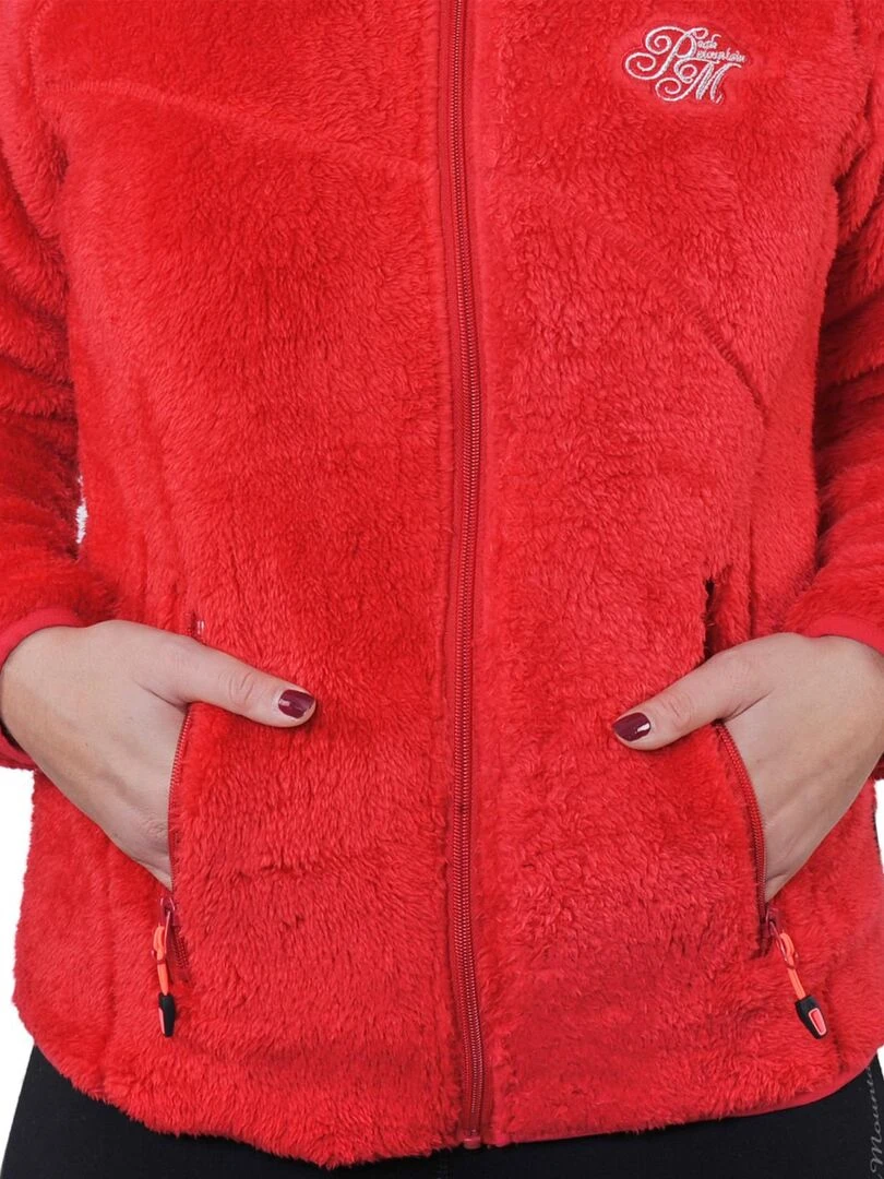 Blouson polaire femme ARIANE   Rouge