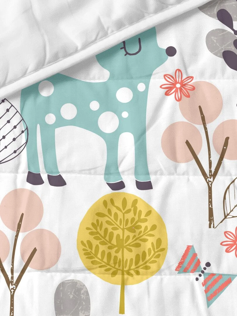 Couvre lit Woodland "Happyfriday"   Blanc