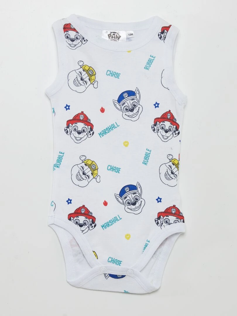 Lot de 2 bodies 'Pat 'Patrouille' Bleu