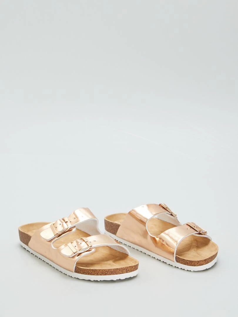 Mules avec boucles métalliques BEIGE