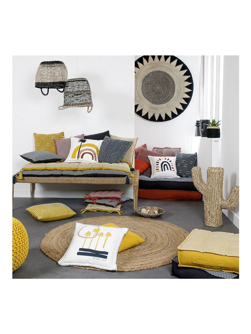 fouta imprimé rayures 'DESERT CHIK' 'TODAY'   Jaune