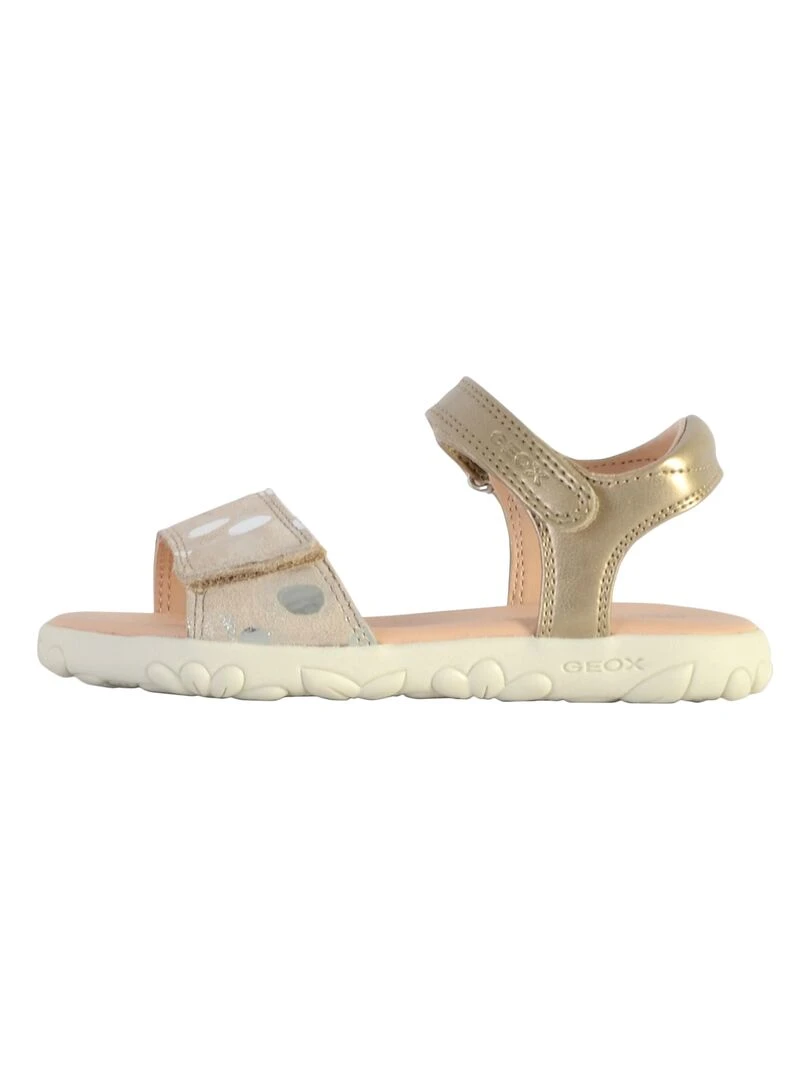 Sandale Cuir Enfant Geox Haiti Beige