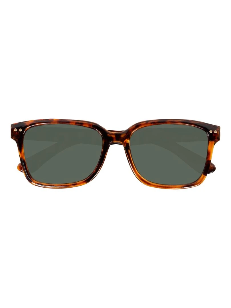 Lunettes de soleil 10 12 ans Rectangulaire Ecaille Marron