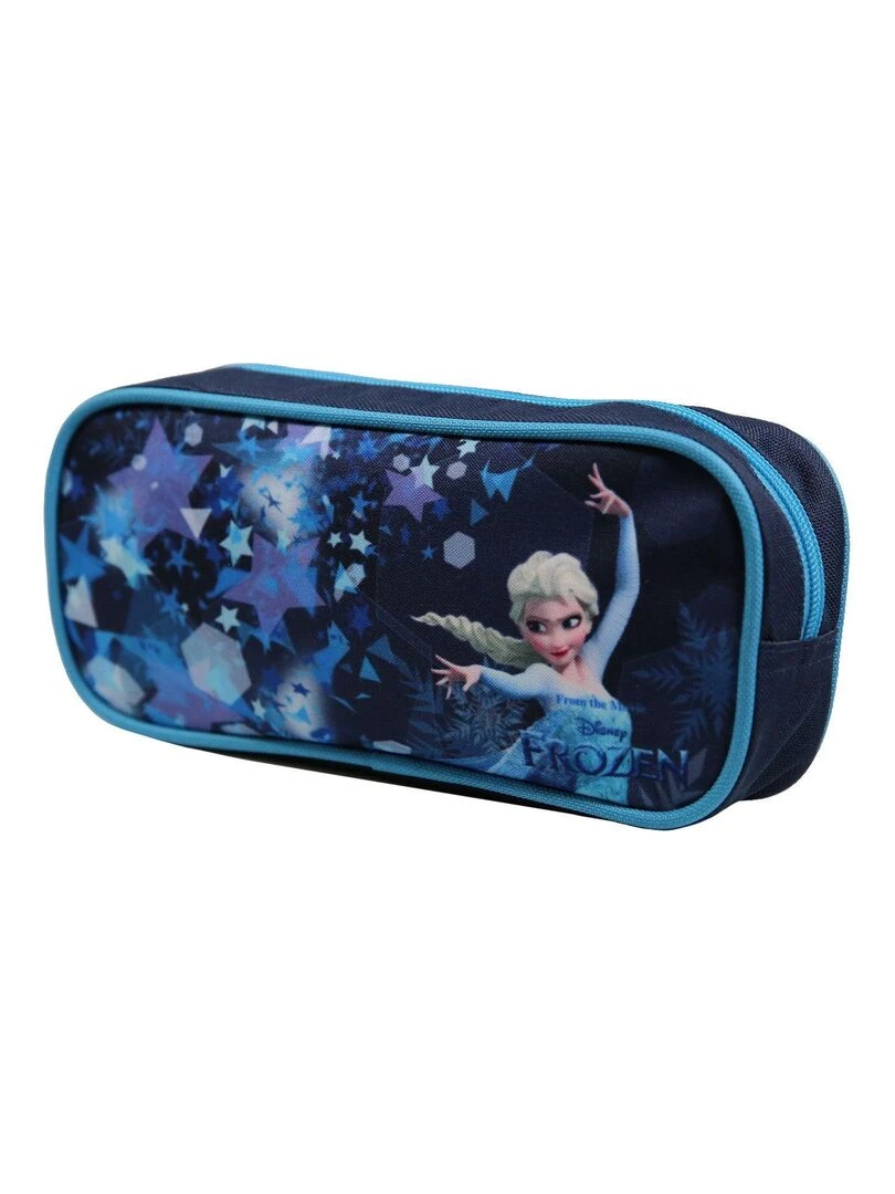 Trousse scolaire rectangulaire Disney La Reine Des Neiges / Frozen Elsa Bleue Bagtrotter Bleu