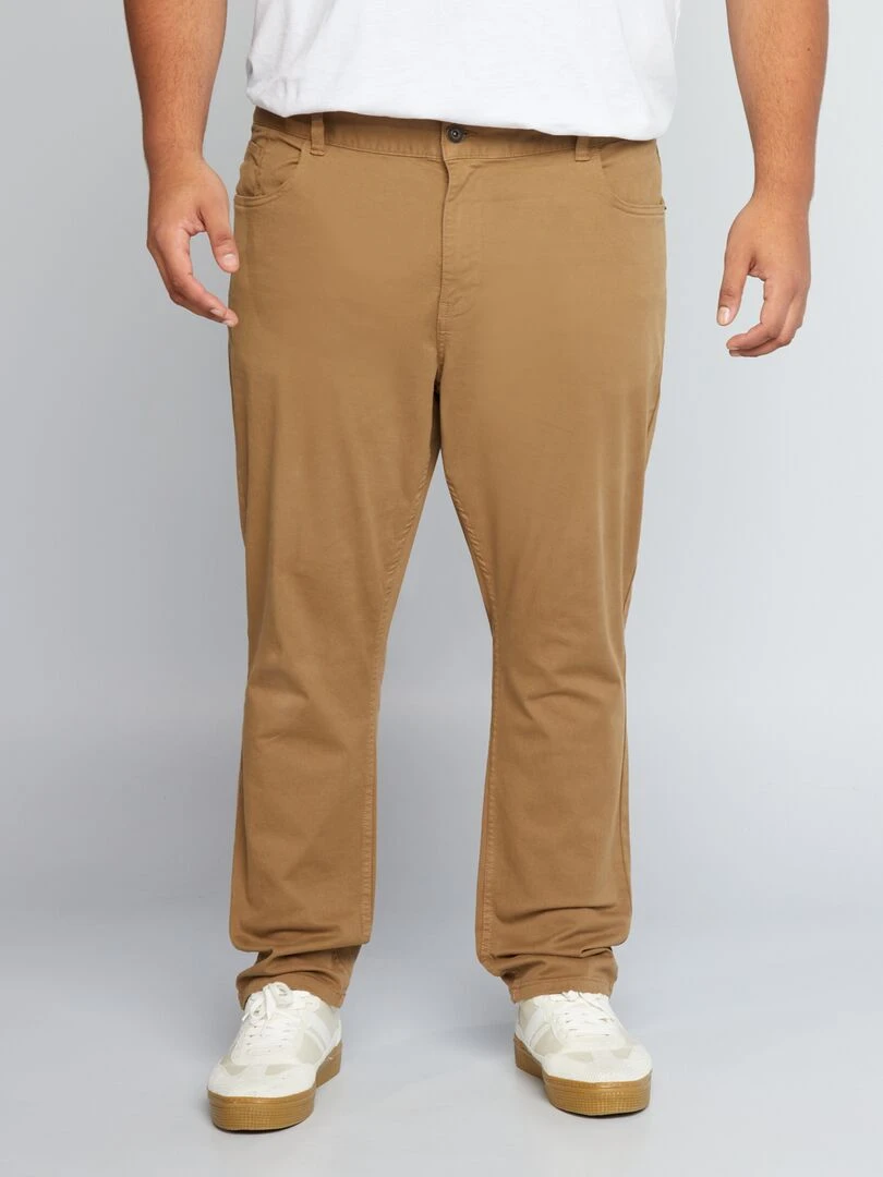 Pantalon slim L34 Marron clair