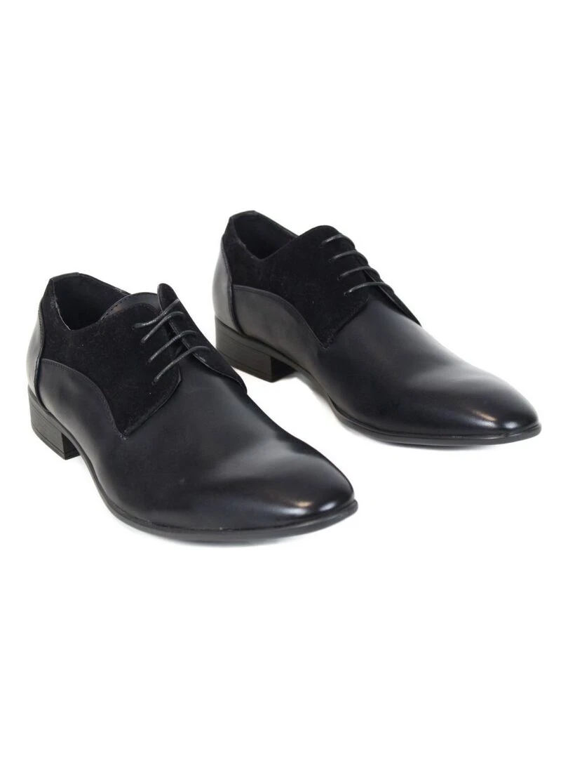 Derbies bi matière Kebello   Noir Noir