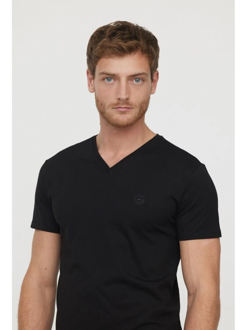 Lee Cooper   T Shirt manches courtes coton regular AJESSY   Noir