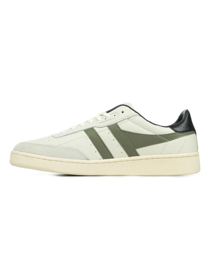 Baskets Gola Contact Leather   Blanc Kaki