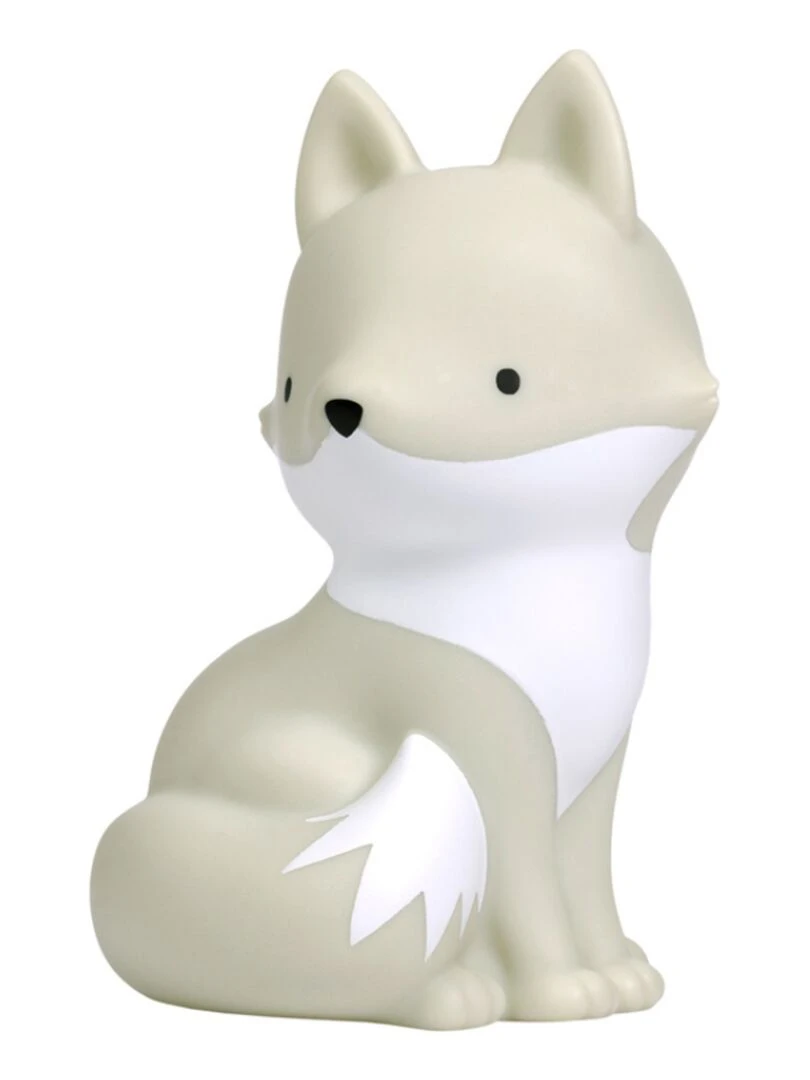 Petite veilleuse Renard arctique (13 cm) Gris