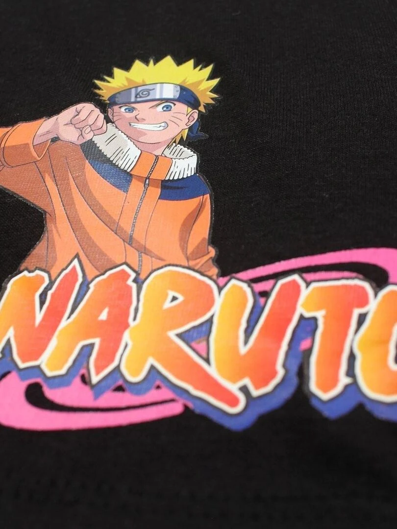 Naruto   Ensemble ​​T shirt short garçon Imprimé Naruto   Noir
