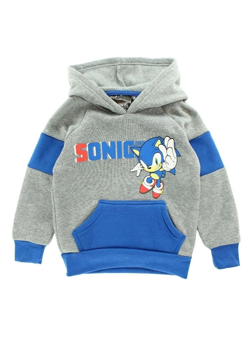 Sonic Sweat garçon imprimé Sonic Gris