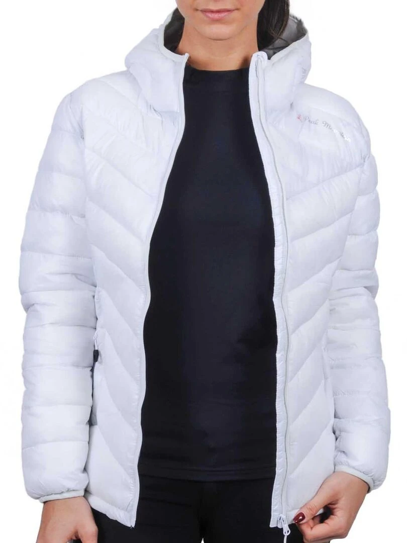 Doudoune fine fille GANSEO   PEAK MOUNTAIN   Blanc