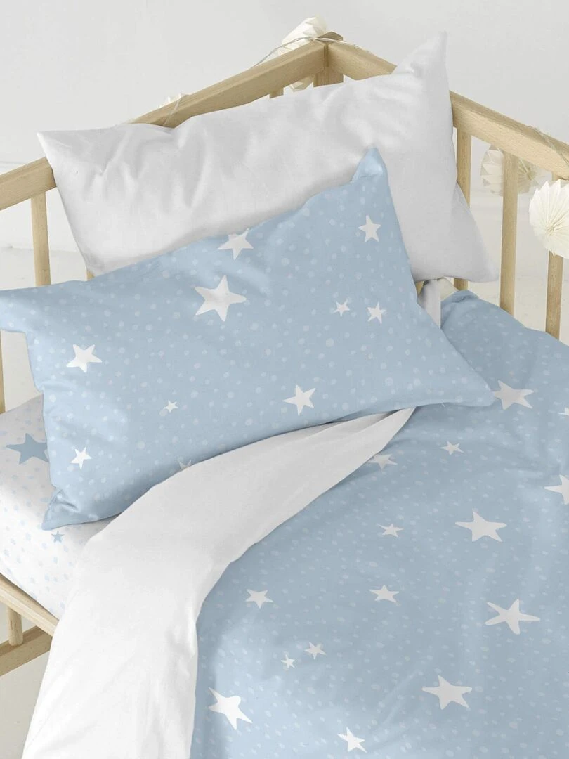 Parure housse de couette 2 pièces Little star "Happyfriday"   Bleu