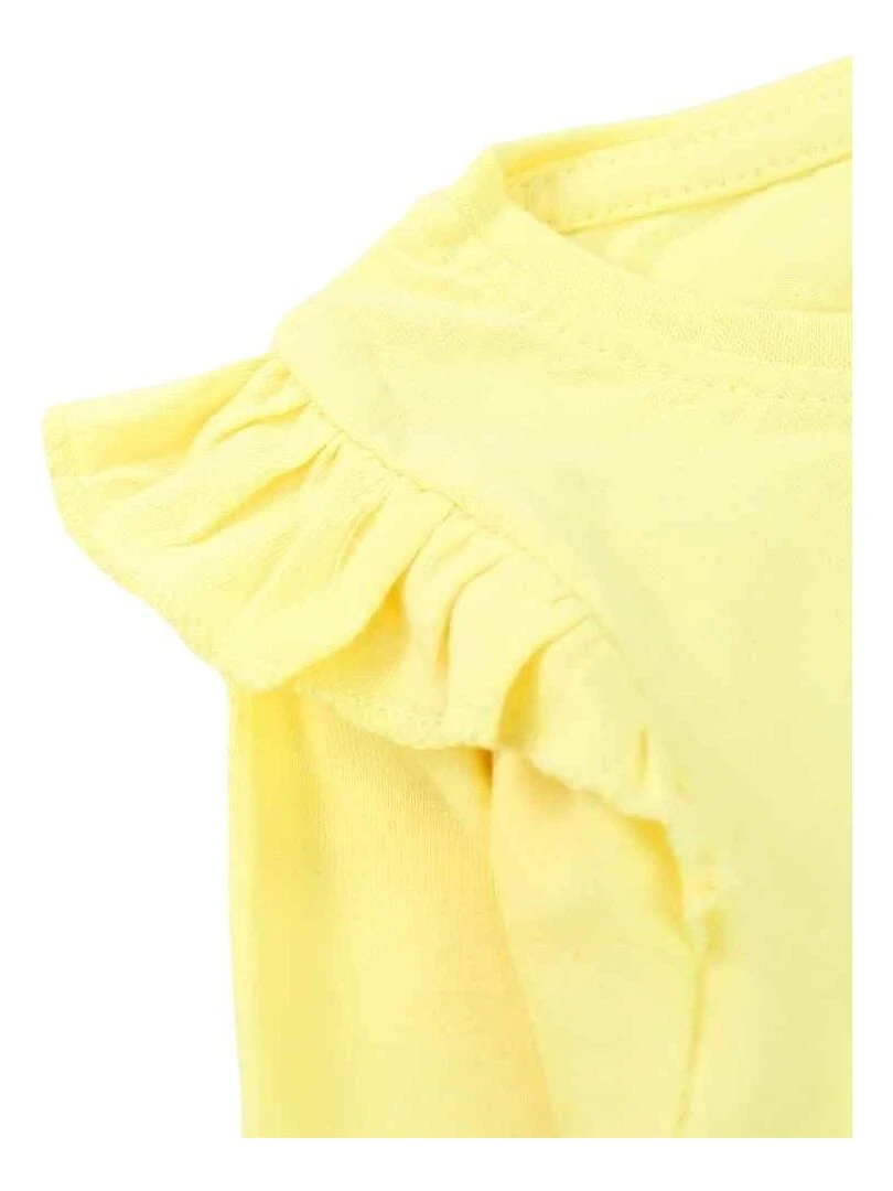 La Pat' Patrouille   T shirt fille imprimé La Pat' Patrouille en coton   Jaune