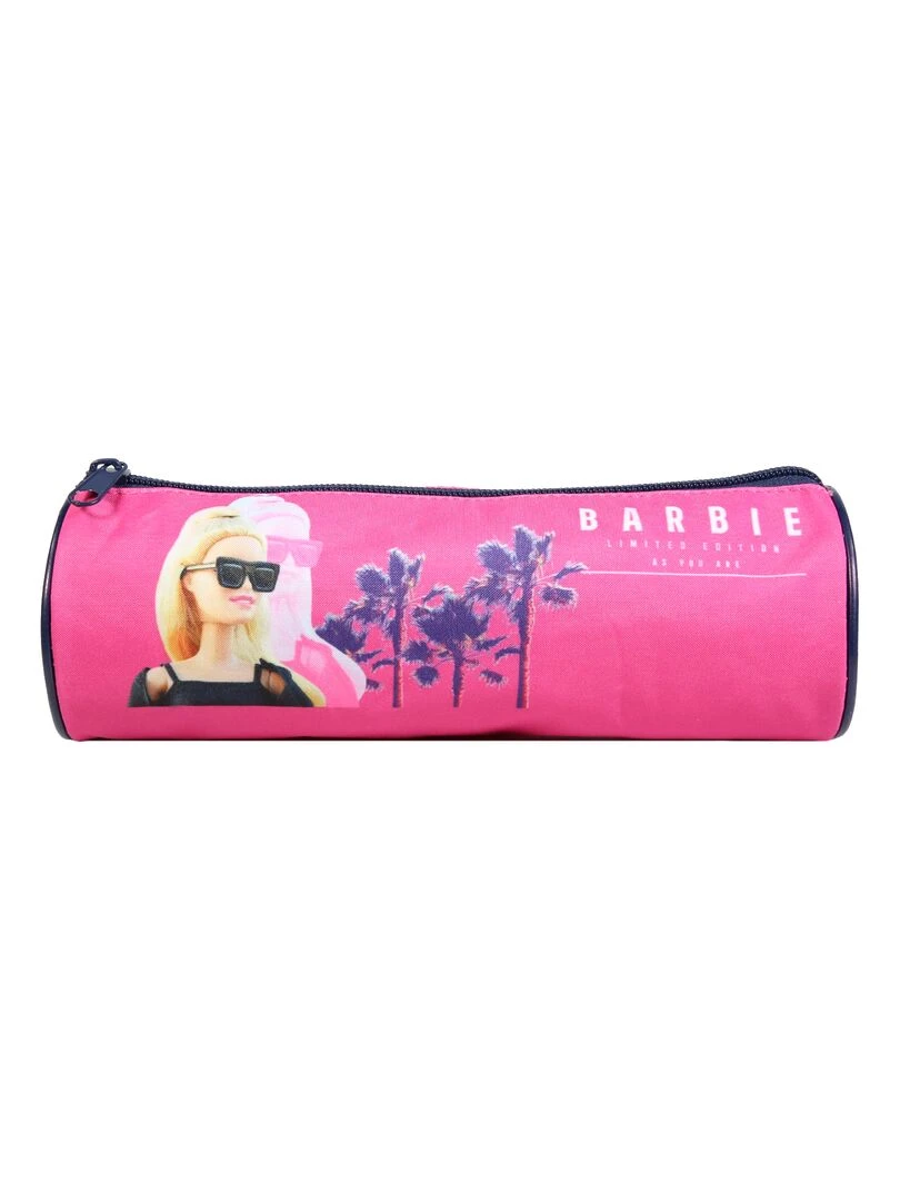 BAGTROTTER Trousse scolaire ronde Barbie Rose Californie Rose