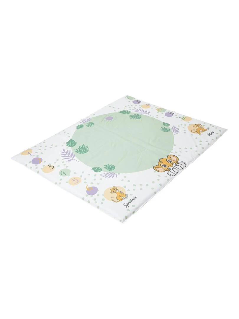 Tapis de jeu en PVC 72x92 cm avec étapes bébé Roi Lion Cosy Time   Vert tilleul