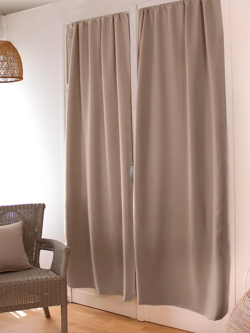 Rideau de porte occultant Beige