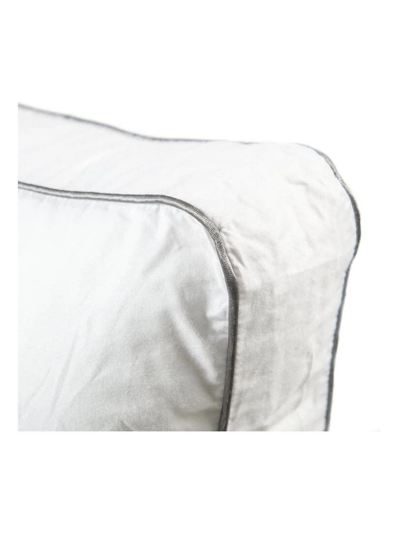 Bleu Câlin   Oreiller ferme sensation duvet premium   Blanc