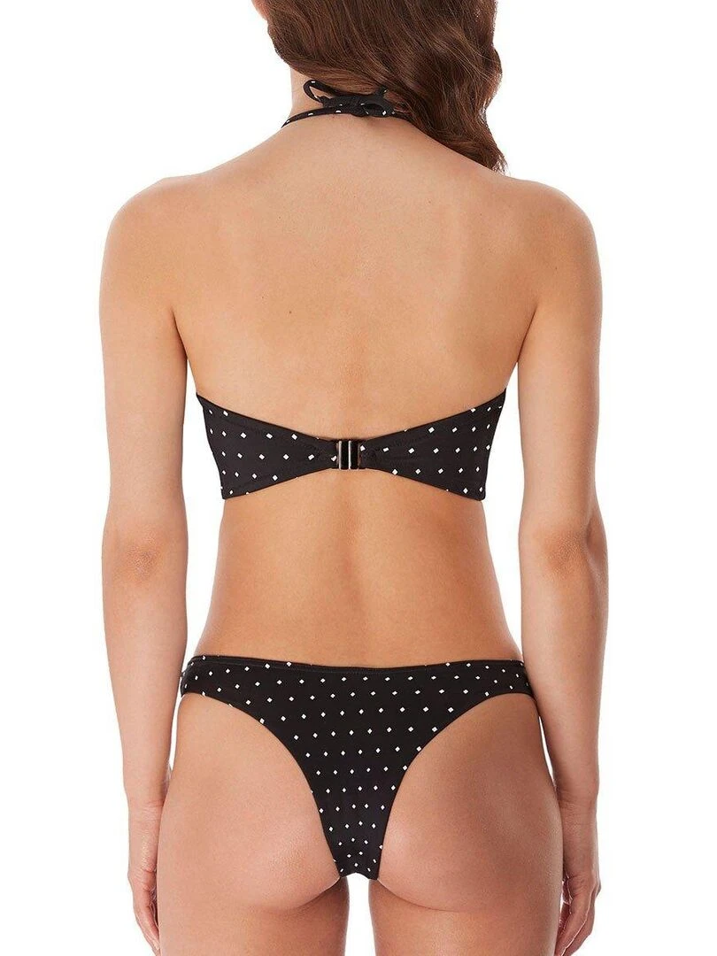 Haut de maillot bandeau paddé à armatures  Jewel cove   Noir