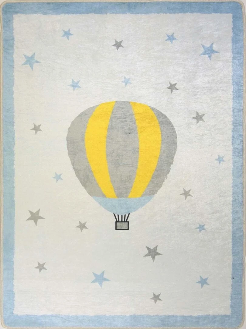 Tapis MONGOLFIERE Bleu Bleu