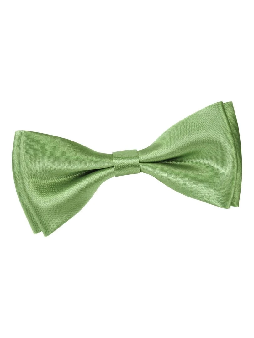 Noeud Papillon Satin Fabriqué en Europe Vert tilleul