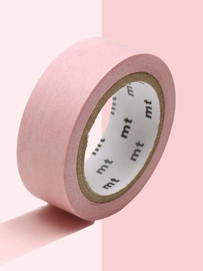 Masking tape unicolore pastel   Rouge   1 5 cm x 7 m   N/A