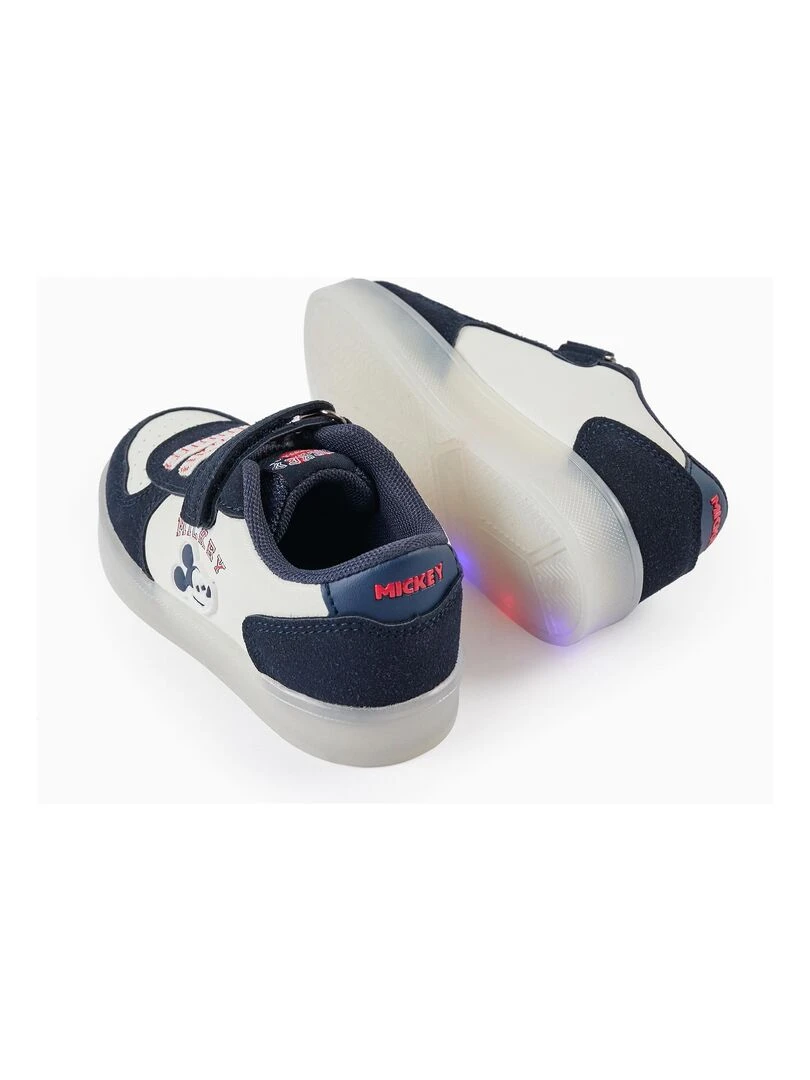 Baskets Lumineuses pour Bébé et Garçon 'Mickey'   MICKEY   Bleu foncé