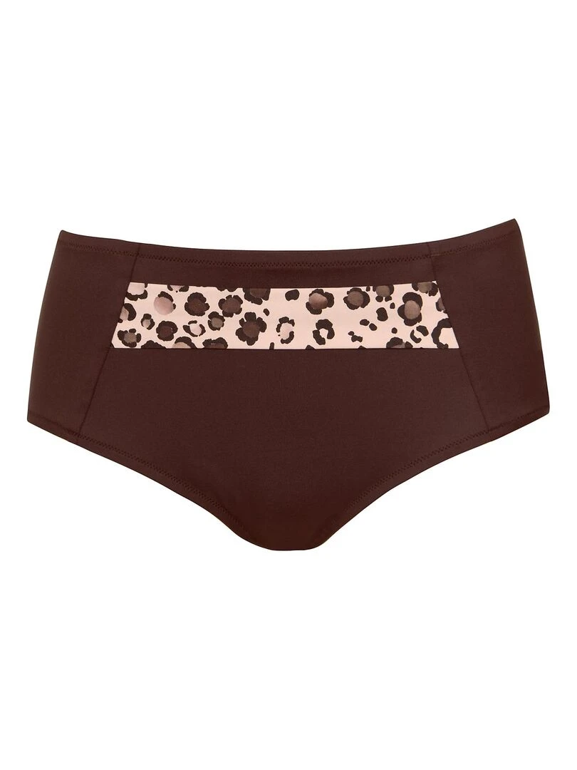Bas maillot slip de bain shapewear taille haute Veracruz   Marron
