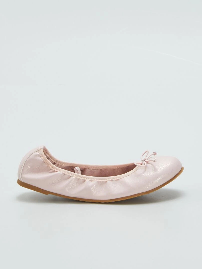 Ballerines avec nœud fantaisie   Rose