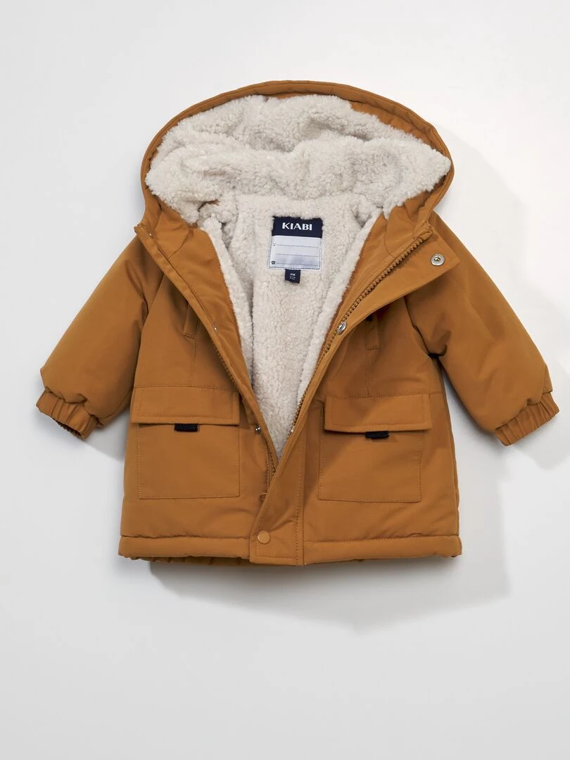 Parka à capuche   Camel