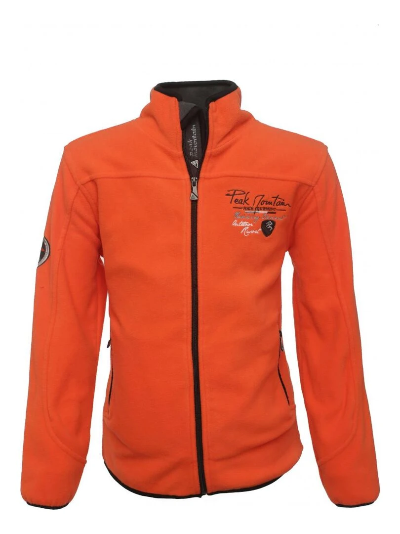 Polaire garçon ECONAN PEAK MOUNTAIN Orange