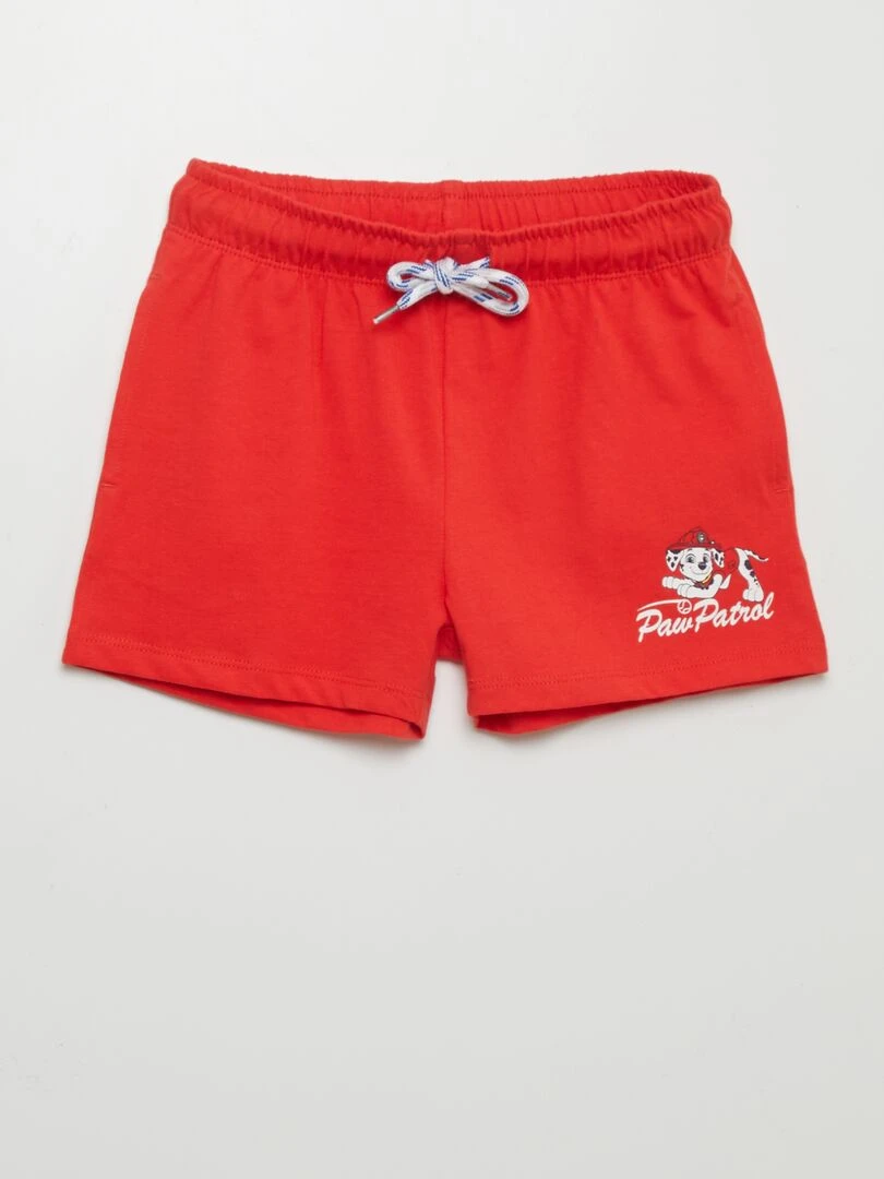 Ensemble t shirt + short 'Pat'patrouille'   2 pièces   blanc