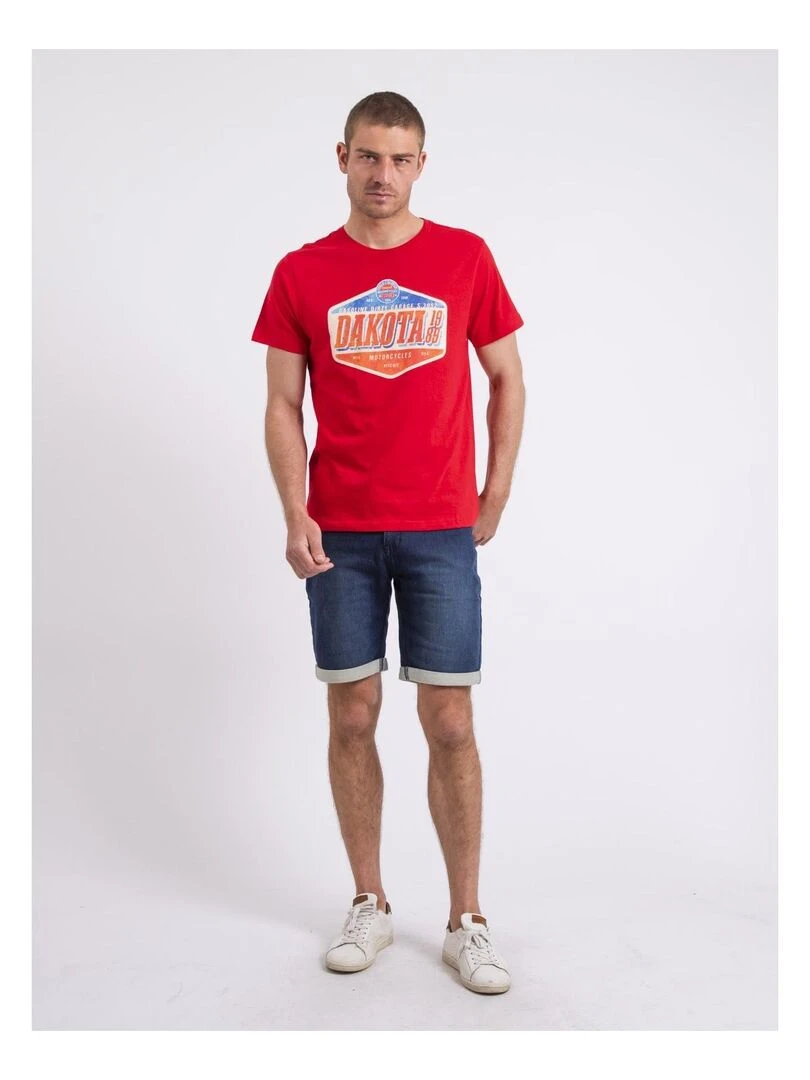 T shirt col rond NIKOFUGA   Rouge